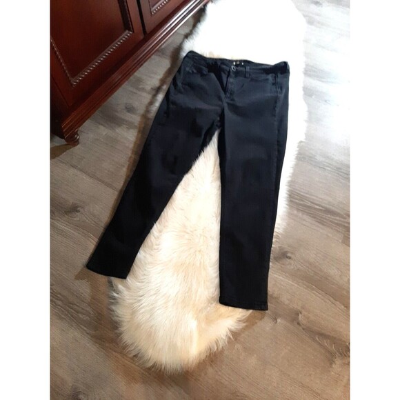 Seven7 Women's 18W Black Stretch Tummyless Straight Leg Denim Jeans - Picture 5 of 9